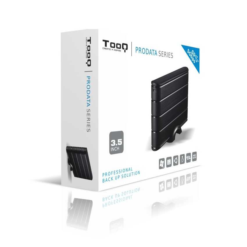Caja Externa TOOQ TQE-3530B Negra USB 3.0 - 3.5" Sata imagen 2