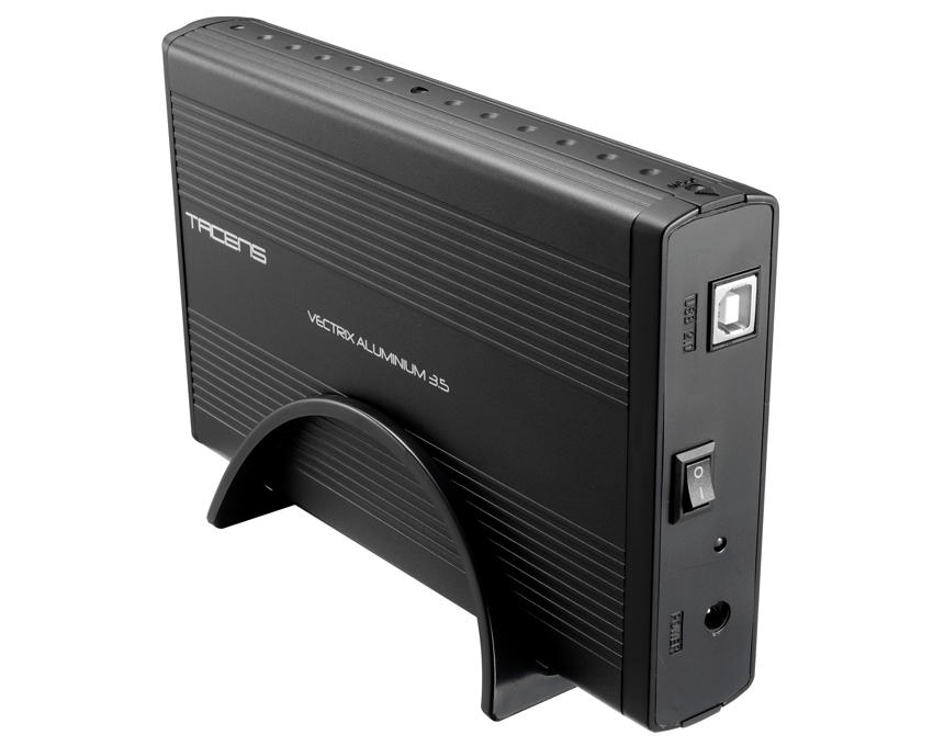 Caja Externa para HDD TACENS VECTRIX 3.5" SATA USB2.0 Aluminio Negra