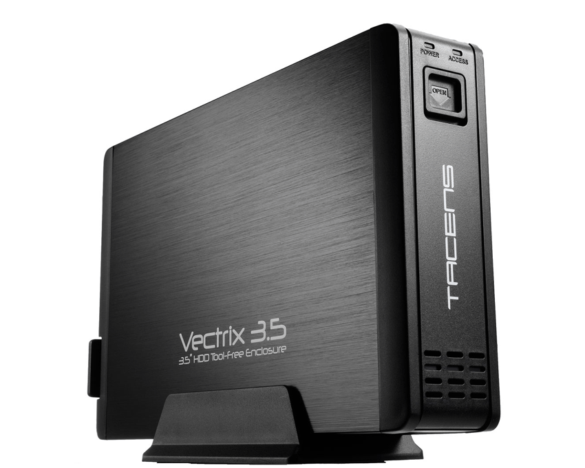 Caja Externa para HDD TACENS VECTRIX 3.5" eSATA Aluminio Negra