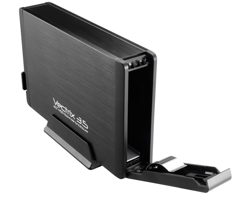 Caja Externa para HDD TACENS VECTRIX 3.5" eSATA Aluminio Negra imagen 3