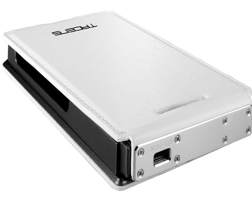 Caja Externa para HDD TACENS VECTRIX LUX 2.5" SATA USB3.0 Funda de Piel Blanca