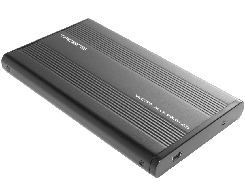 Caja Externa para HDD TACENS VECTRIX SATA 2.5" USB 2.0 Aluminio Negra