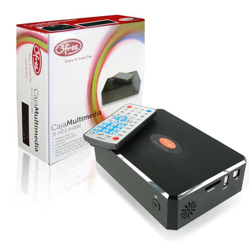 Caja Media Player 3Free SATA HDMI Full HD MKV imagen 2