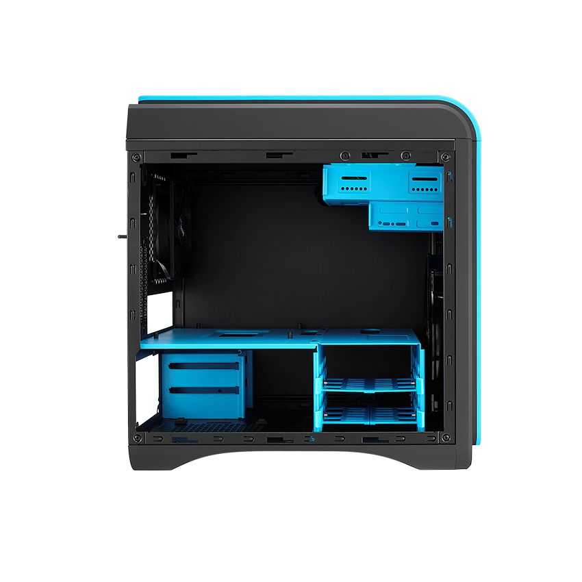 Caja Micro-ATX Gaming AEROCOOL Dead Silence Cube Azul imagen 5