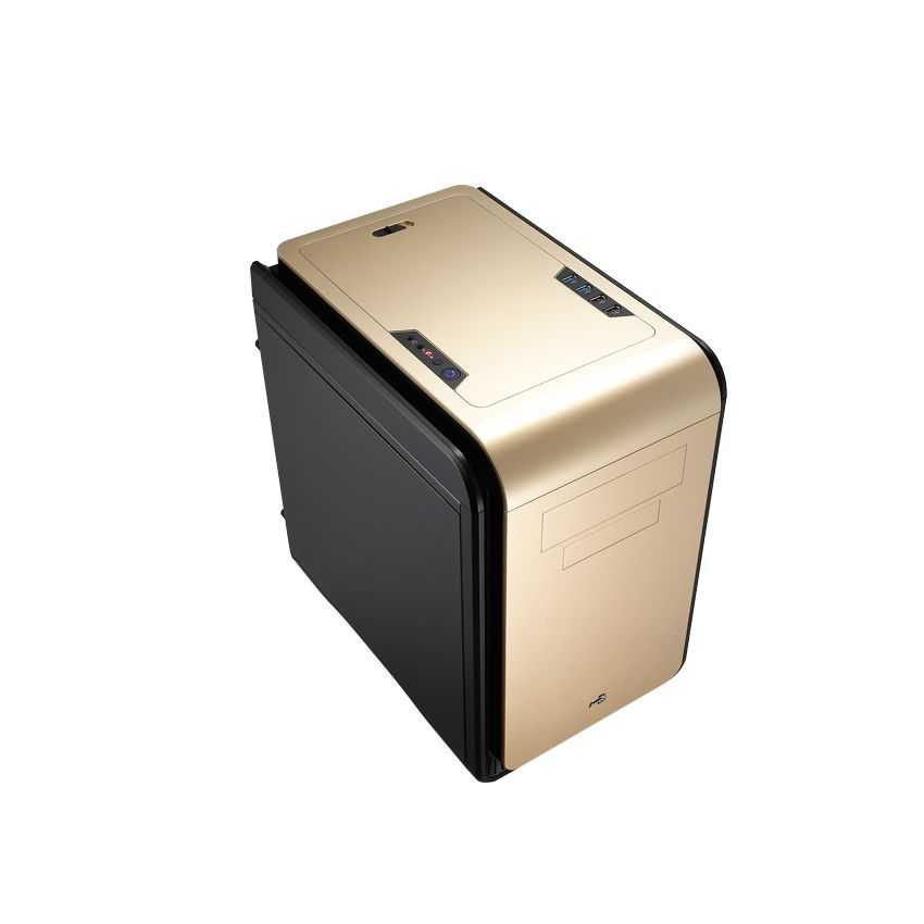 Caja Micro-ATX Gaming AEROCOOL Dead Silence Cube Gold imagen 2