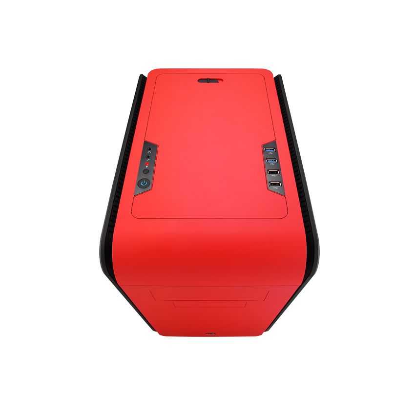 Caja Micro-ATX Gaming AEROCOOL Dead Silence Cube Roja imagen 3