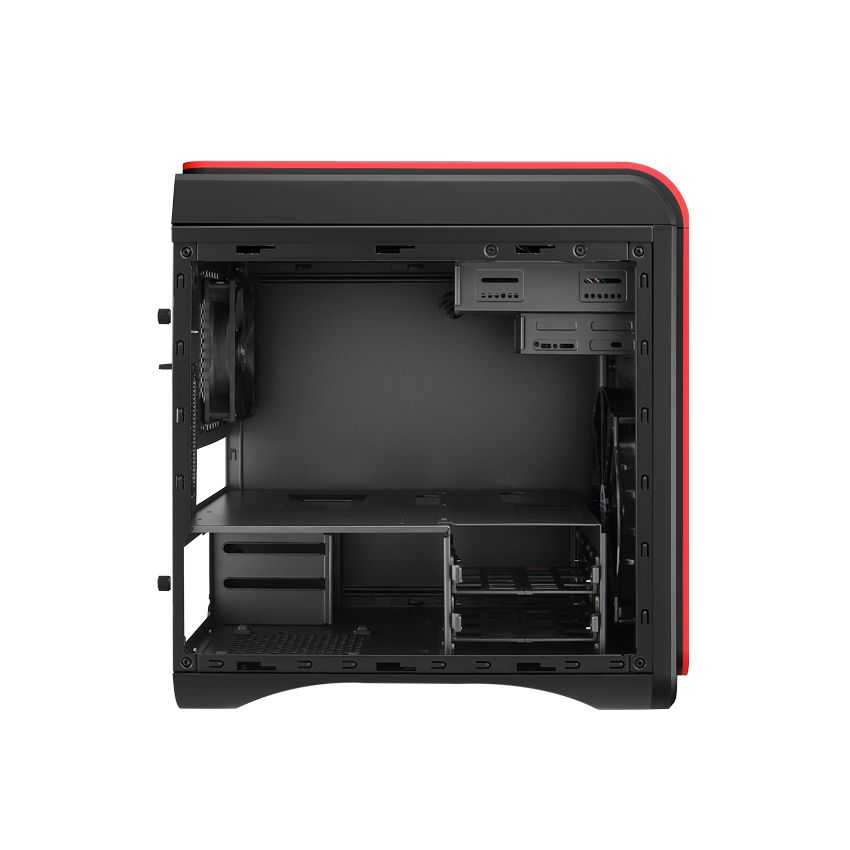 Caja Micro-ATX Gaming AEROCOOL Dead Silence Cube Roja imagen 5
