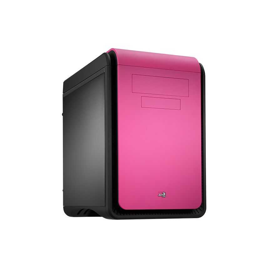 Caja Micro-ATX Gaming AEROCOOL Dead Silence Cube Rosa