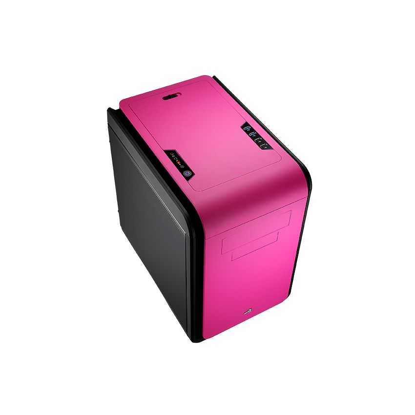 Caja Micro-ATX Gaming AEROCOOL Dead Silence Cube Rosa imagen 2