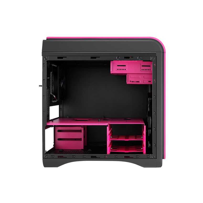 Caja Micro-ATX Gaming AEROCOOL Dead Silence Cube Rosa imagen 5
