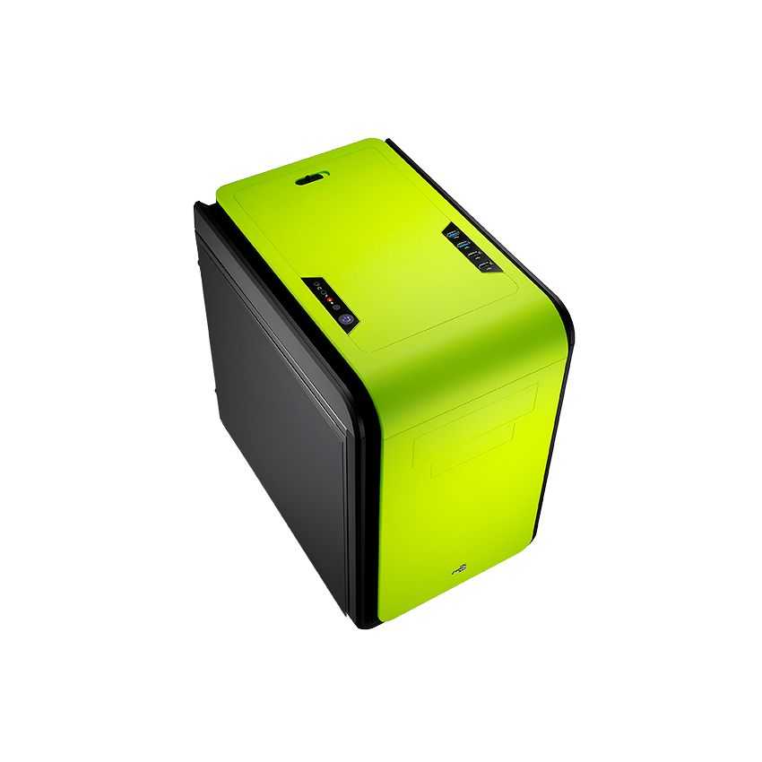Caja Micro-ATX Gaming AEROCOOL Dead Silence Cube Verde imagen 2