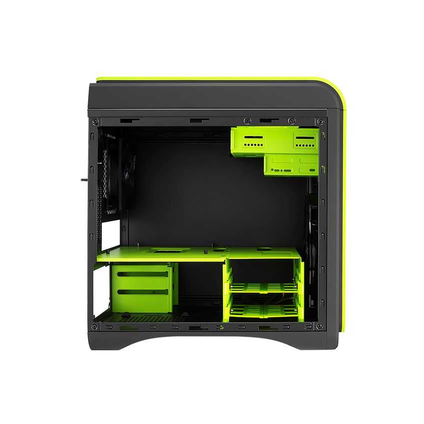 Caja Micro-ATX Gaming AEROCOOL Dead Silence Cube Verde imagen 5