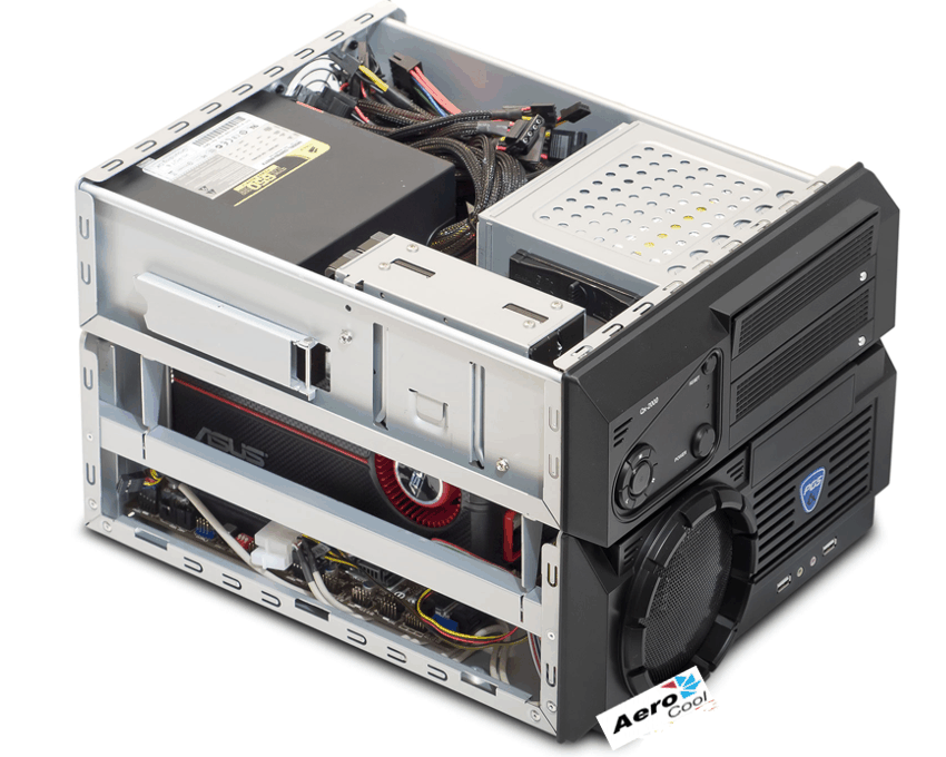 Caja MicroATX AEROCOOL CUBE QX2000 Negra imagen 4