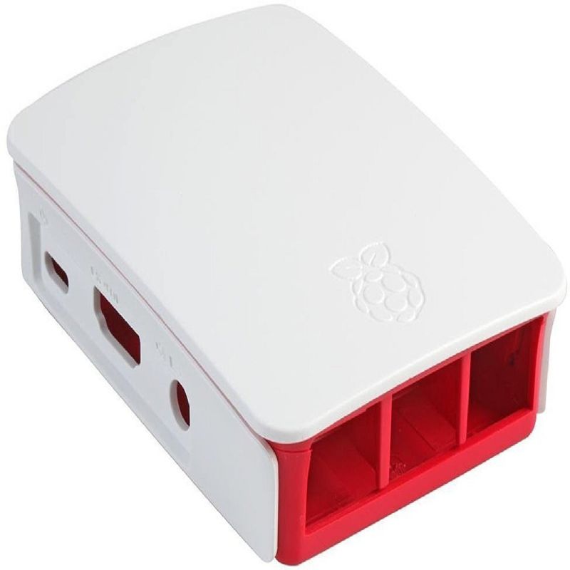 Caja Raspberry PI 4 Rojo-Blanco
