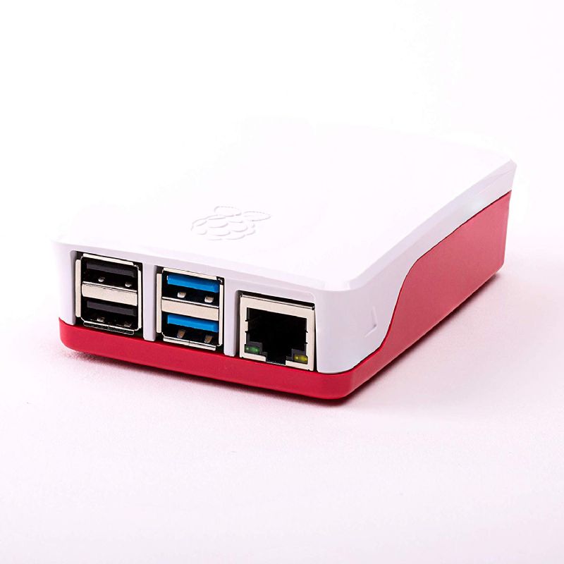 Caja Raspberry PI 4 Rojo-Blanco imagen 3