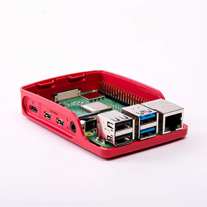 Caja Raspberry PI 4 Rojo-Blanco imagen 4