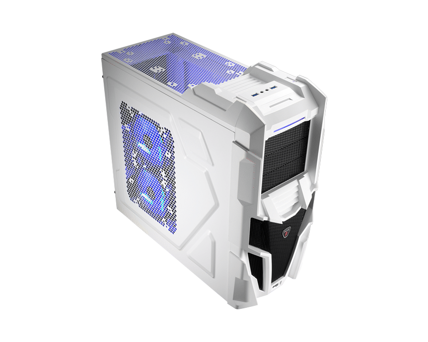 Caja Semitorre AEROCOOL Gaming Mechatron Blanca Mesh