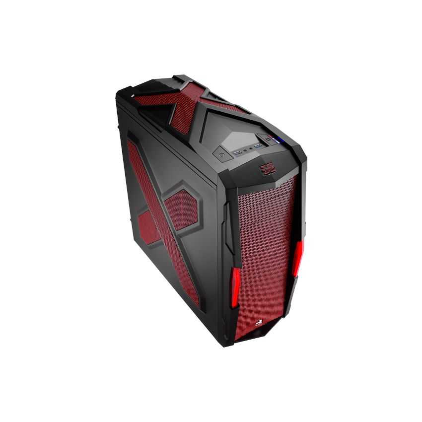 Caja Semitorre AEROCOOL Gaming STRIKE-X Extreme Devil Red