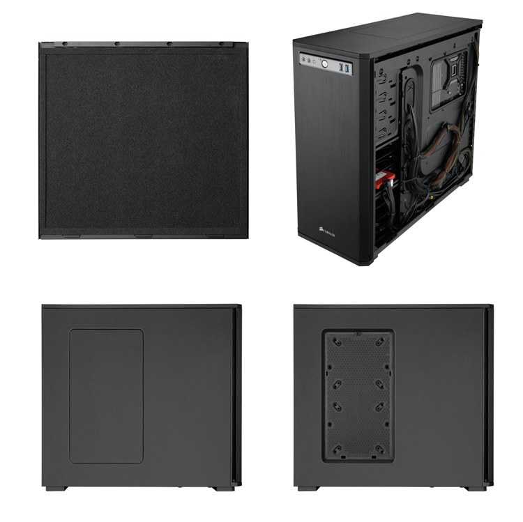 Caja Semitorre ATX CORSAIR 550D Obsidian Series Negra  imagen 5