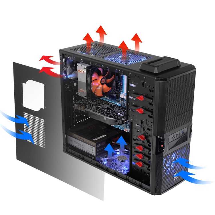 Caja Semitorre ATX THERMALTAKE V3 BlackX Edition Dock imagen 4
