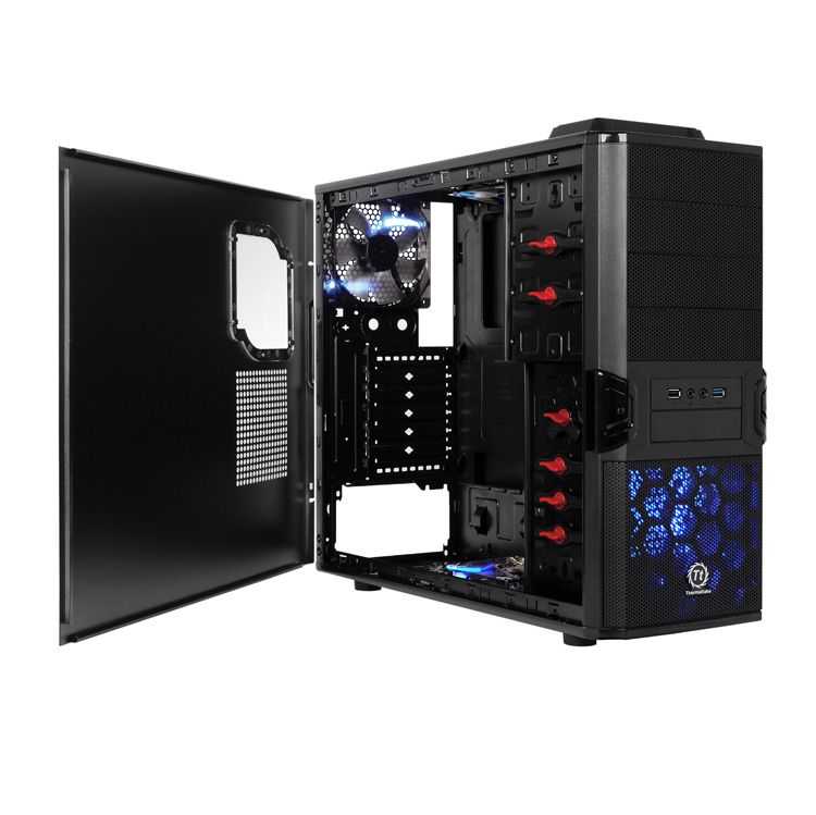 Caja Semitorre ATX THERMALTAKE V3 BlackX Edition Dock imagen 5