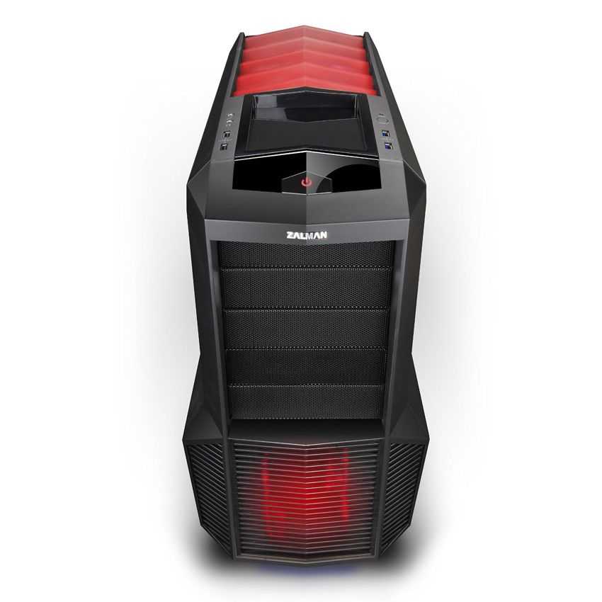 Caja Semitorre ATX ZALMAN Z11 PLUS HF1 Led Rojo Negra imagen 3