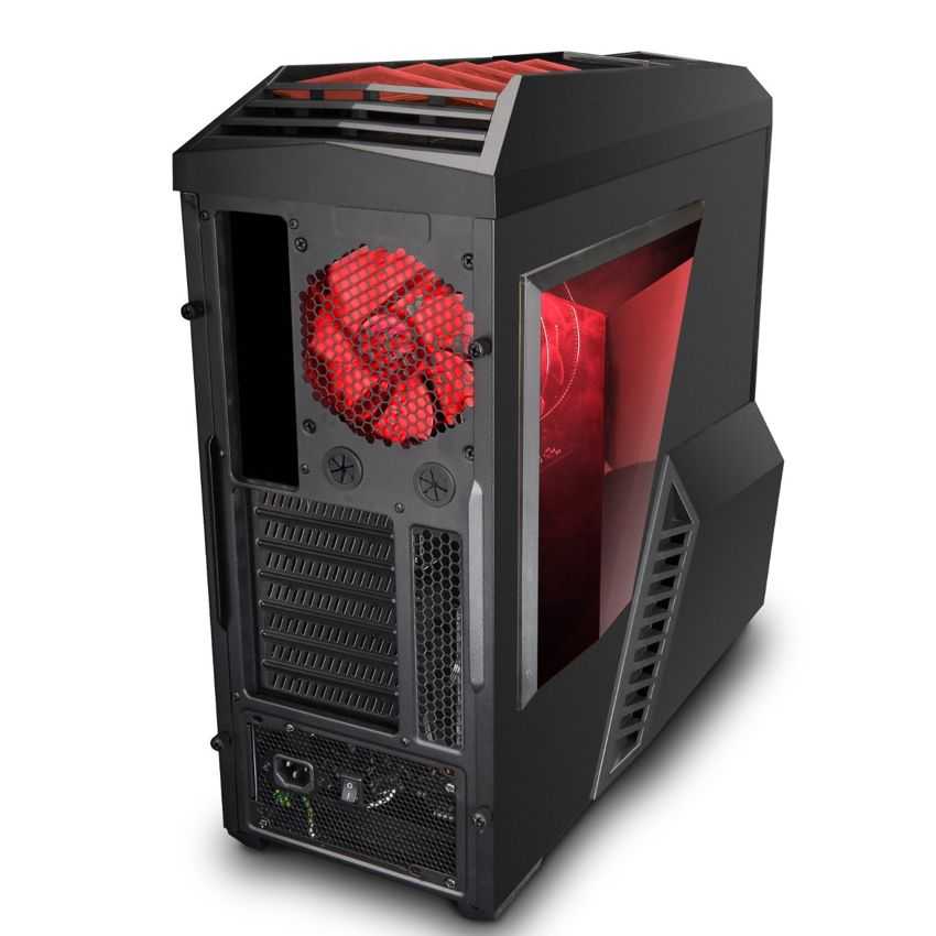Caja Semitorre ATX ZALMAN Z11 PLUS HF1 Led Rojo Negra imagen 4