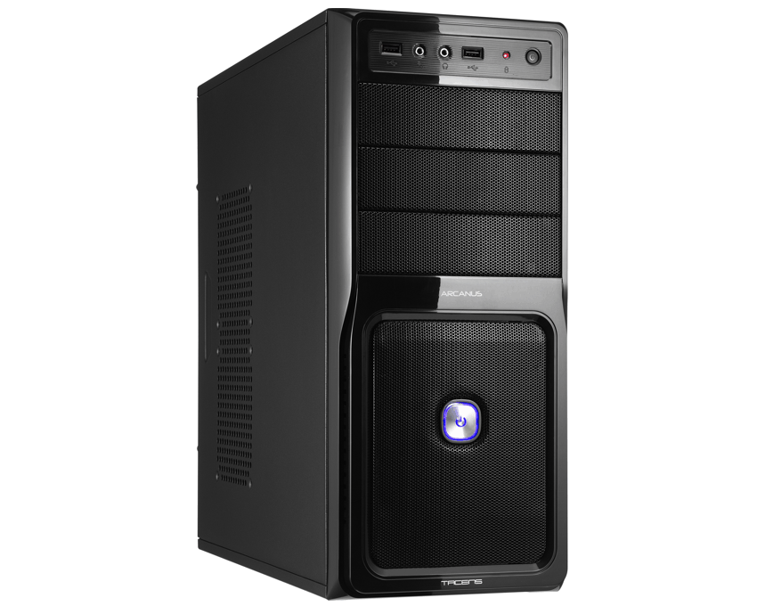 Caja Semitorre TACENS ARCANUS PRO con Fuente 500 Wattios RADIX