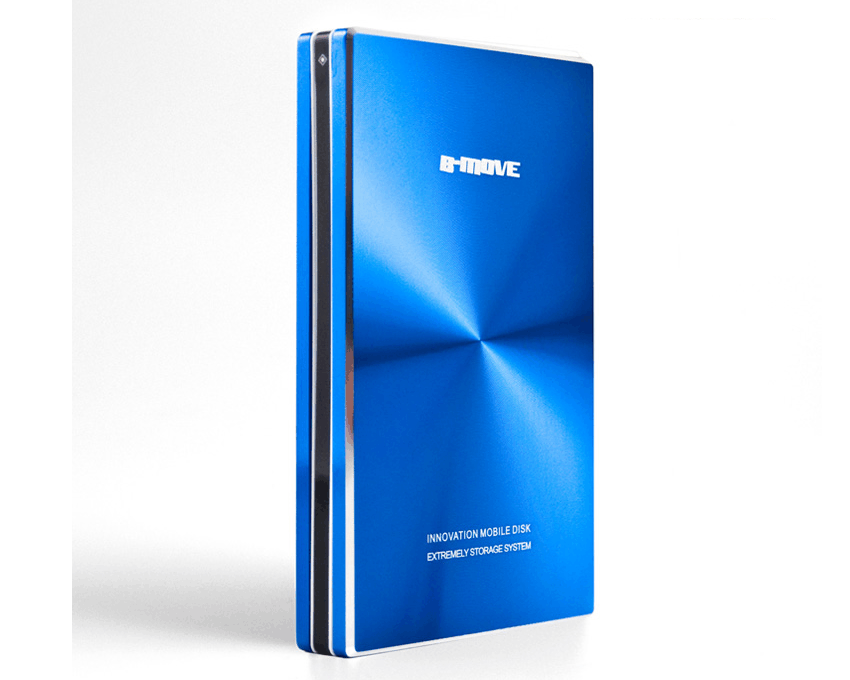 Caja externa B-MOVE 2.5 SATA Aluminio Azul c.1 TB imagen 2