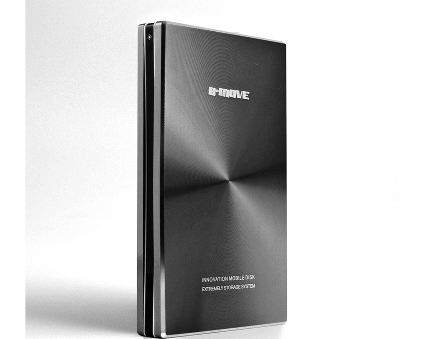 Caja externa B-MOVE 2.5 SATA Aluminio Negro 1 TB imagen 2