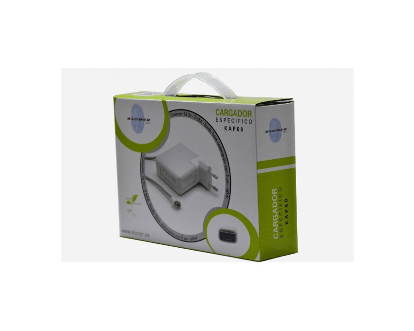 Cargador KLONER para Apple MacBook 16.5V - 3.65A - 5 Pines imagen 3