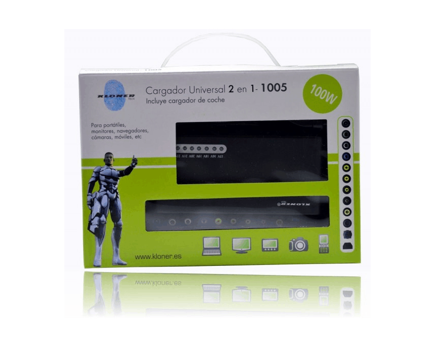 Cargador Universal KLONER 100 W Casa y Coche K0002 imagen 4