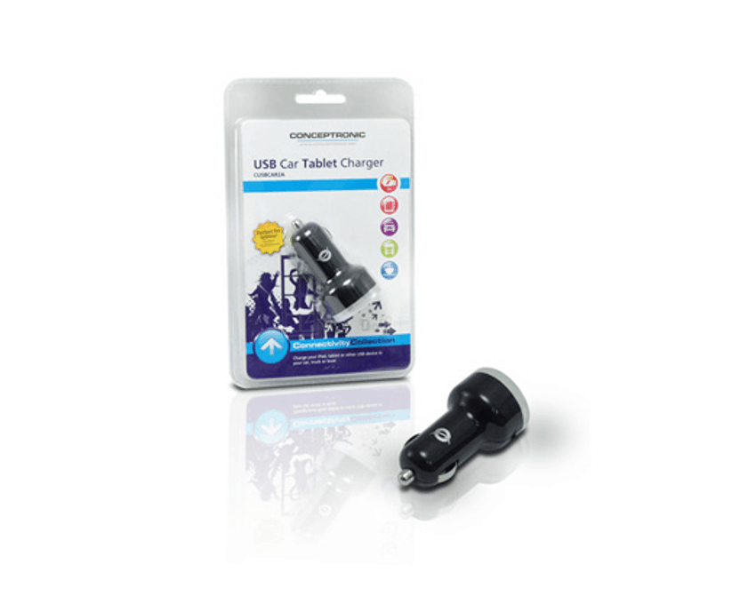 Cargador de coche Conceptronic USB Car Tablet Charger 2A imagen 3