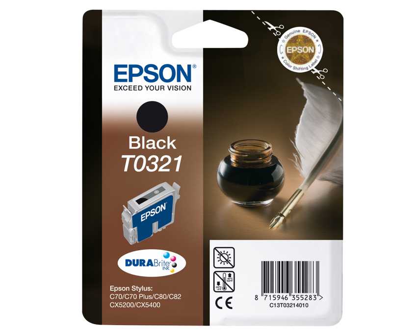 Cartucho Epson T0321 Negro