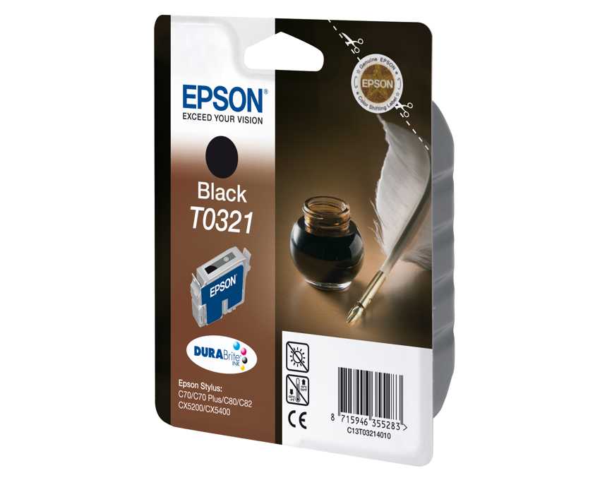 Cartucho Epson T0321 Negro imagen 2