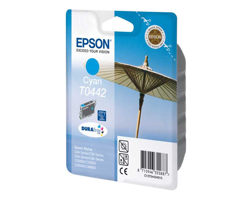 Cartucho Epson T0442 Cyan Alta Capacidad  imagen 2