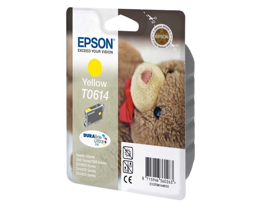 Cartucho Epson T0614 Amarillo imagen 2