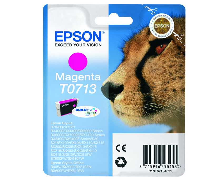 Cartucho Epson T0713 Magenta