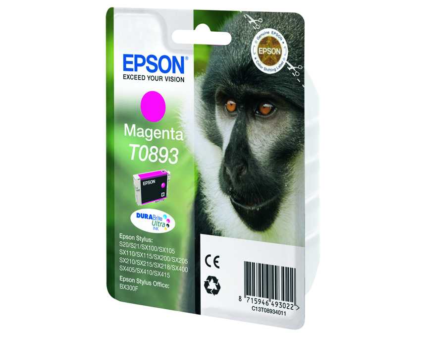 Cartucho Epson T0893 Magenta imagen 2