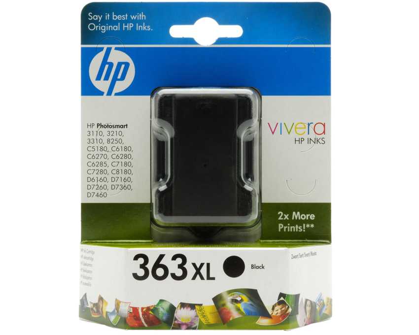 Cartucho HP 363XL Negro