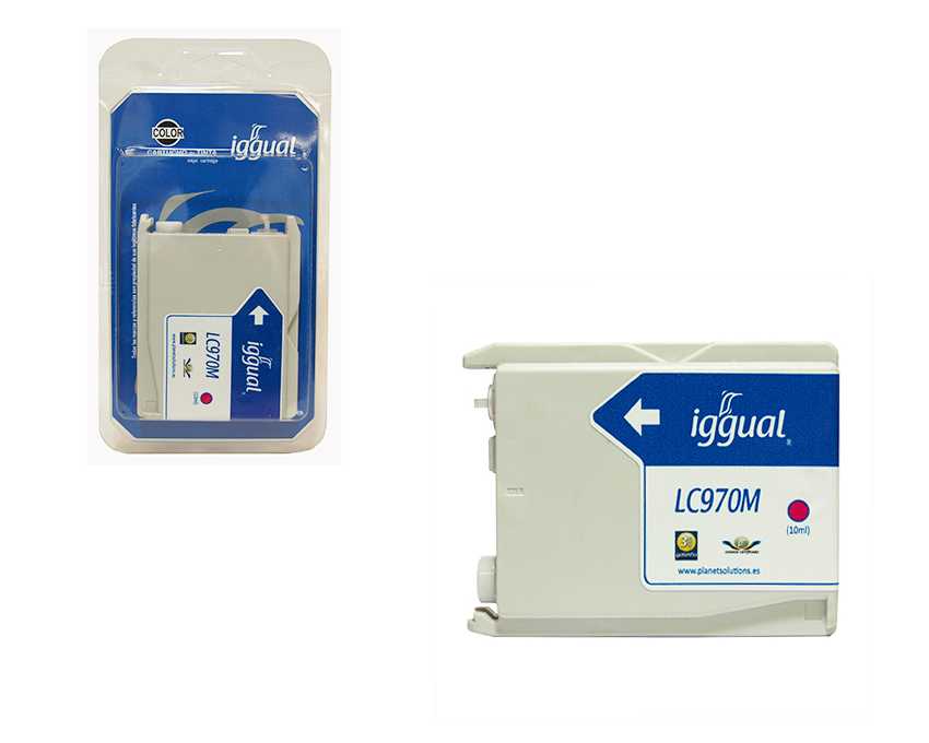 Cartucho Reciclado IGGUAL Brother LC970M Magenta