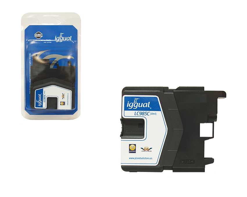 Cartucho Reciclado IGGUAL Brother LC985C Cyan