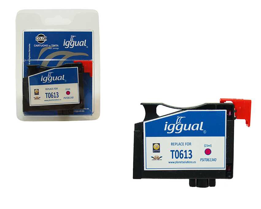 Cartucho Reciclado IGGUAL Epson T0613 Magenta
