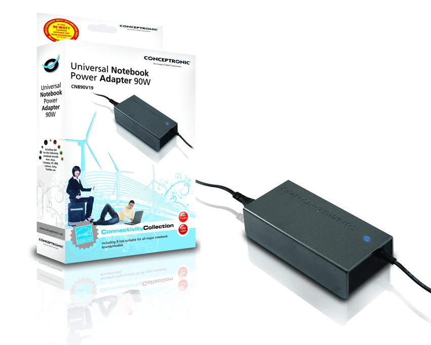 Conceptronic Adaptador de Corriente Universal 90W para portatil imagen 2
