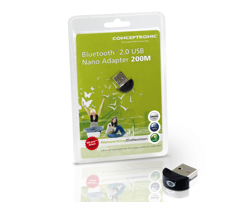 Conceptronic Bluetooth v2.1 USB 2.0 Nano Adapter 200m imagen 2