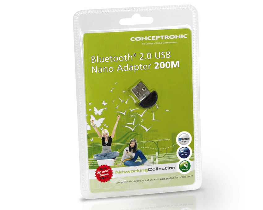 Conceptronic Bluetooth v2.1 USB 2.0 Nano Adapter 200m imagen 3