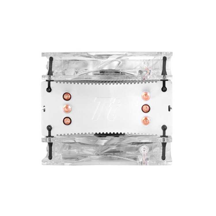 Cooler CPU THERMALTAKE Contac 39 2x 12cm Led Blue imagen 3