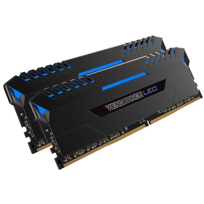 Corsair 16 Gb (2x8 Gb) DDR4 3000 Vengeance Led Blue imagen 2