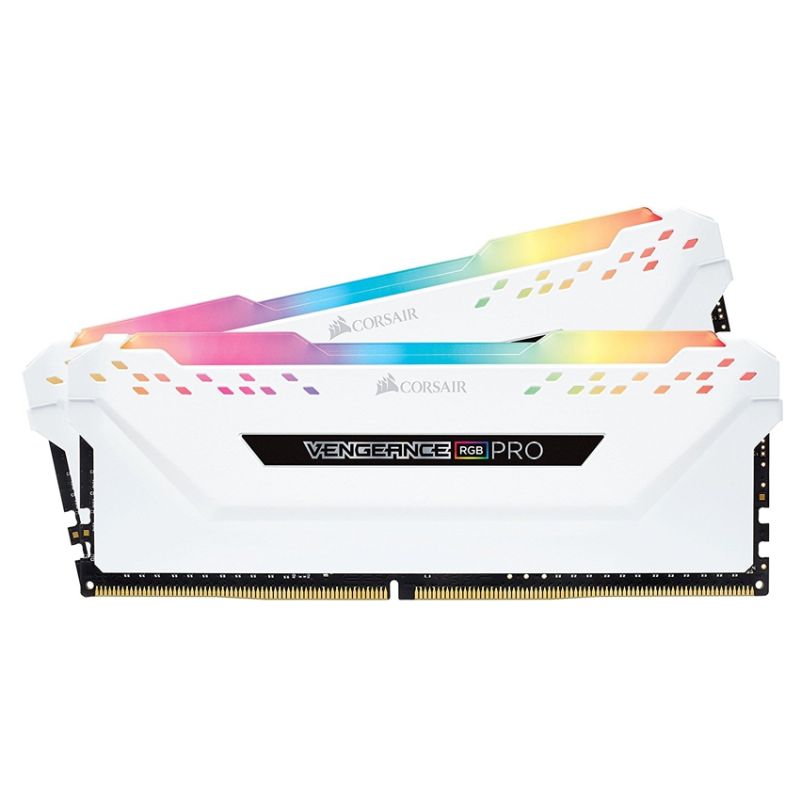 Corsair 16 Gb (2x8 Gb) DDR4 3000 Vengeance RGB Pro C15 White imagen 2