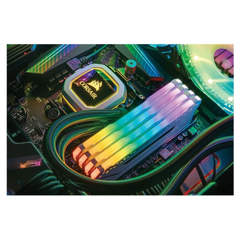 Corsair 16 Gb (2x8 Gb) DDR4 3000 Vengeance RGB Pro C15 White imagen 4